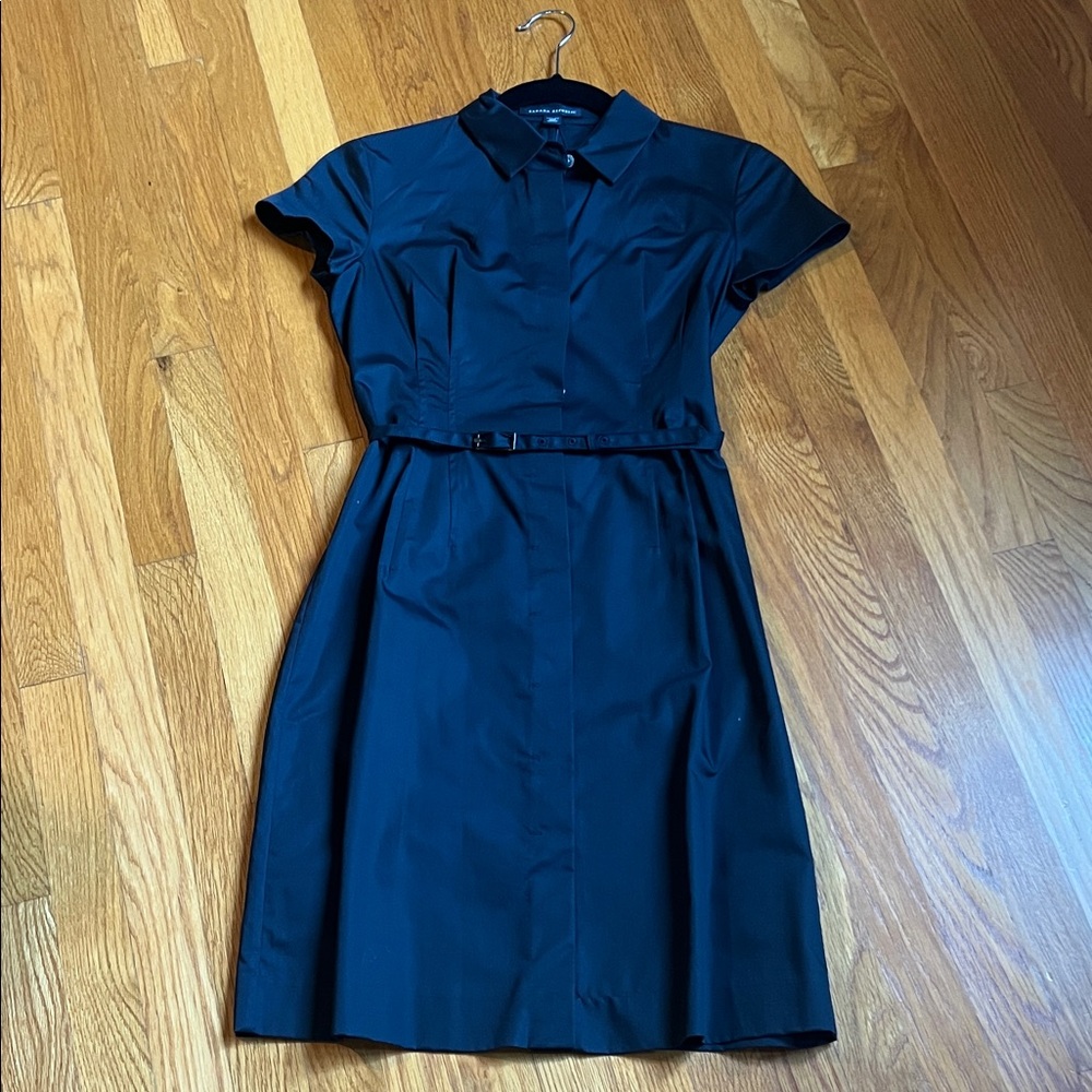 Classic Black Belted Dress